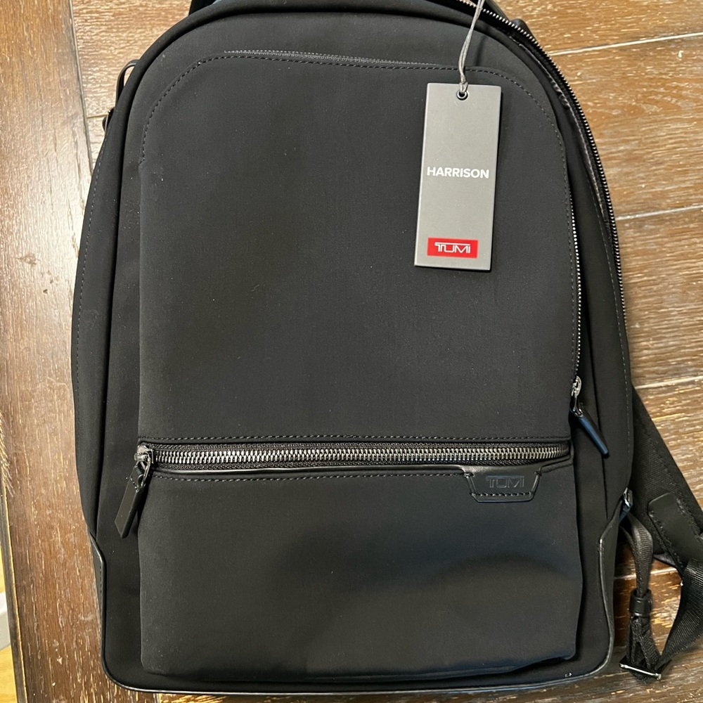 Tumi Black Backpack Sleek Durable Design